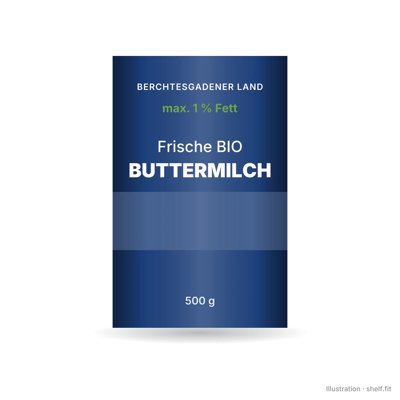 Illustration: Frische Bio Buttermilch