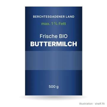 Illustration: Frische Bio Buttermilch