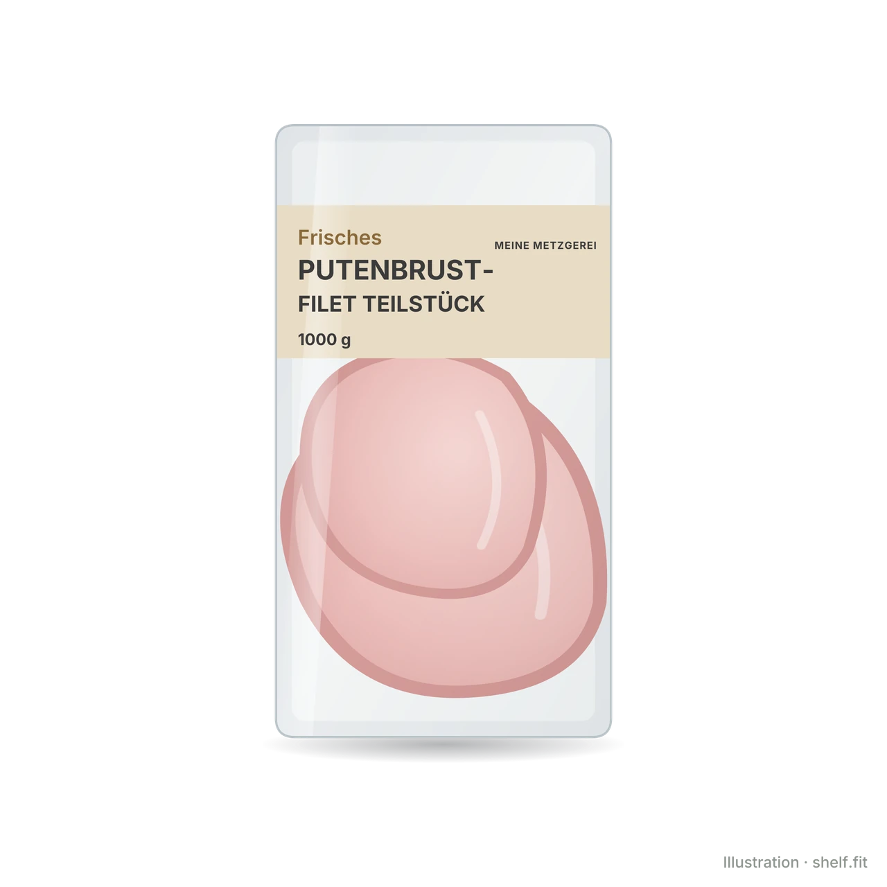 Illustration: Frisches Putenbrustfilet Teilstück