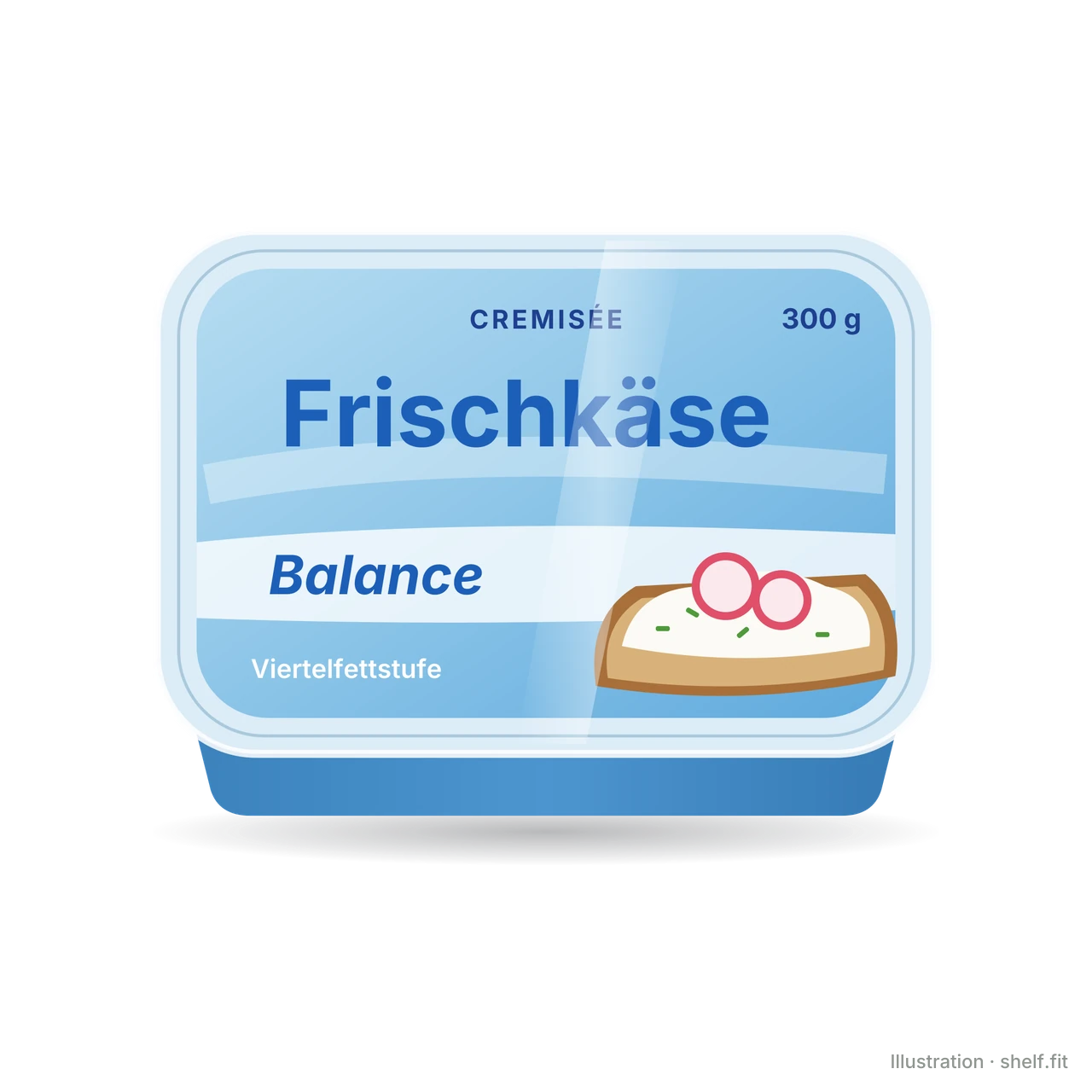 Illustration: Becher Cremisée Frischkäse Balance, 300-g-Becher