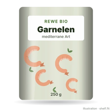 Illustration: Garnelen mediterrane Art