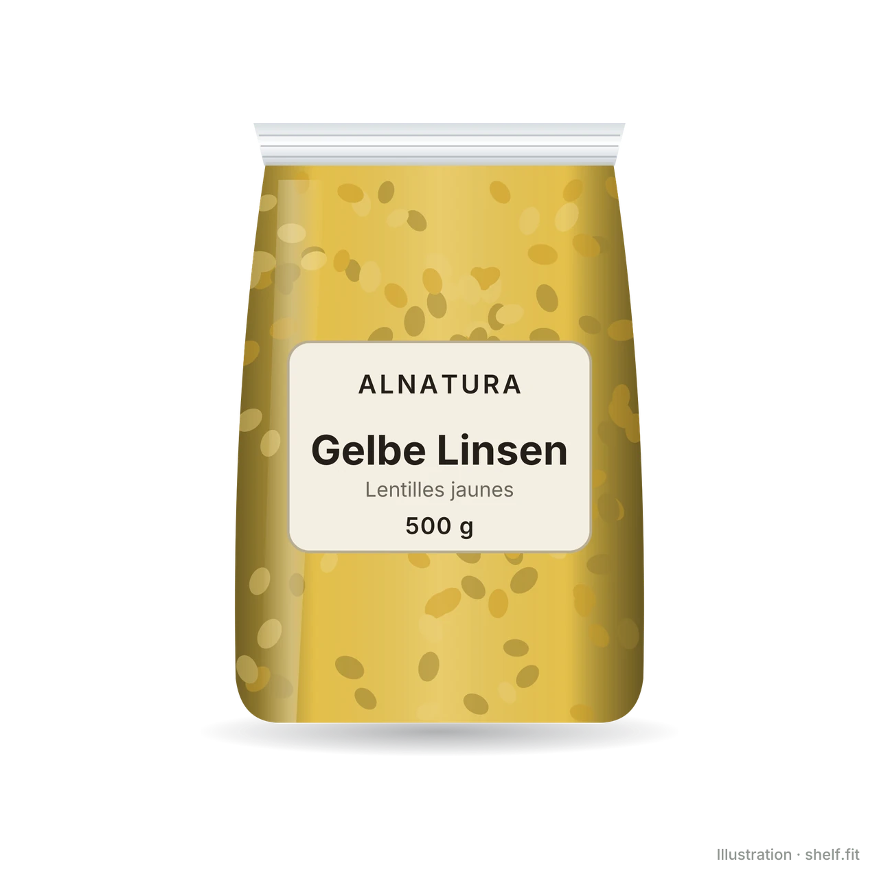 Illustration: Gelbe Linsen