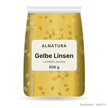 Illustration: Gelbe Linsen
