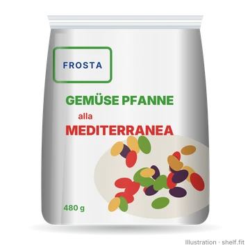 Illustration: Gemüse Pfanne alla Mediterranea