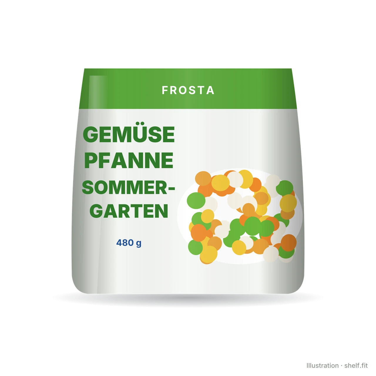 Illustration: Gemüse Pfanne Sommergarten
