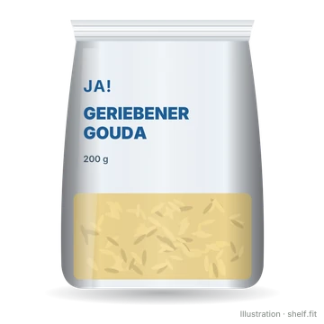 Illustration: Geriebener Gouda