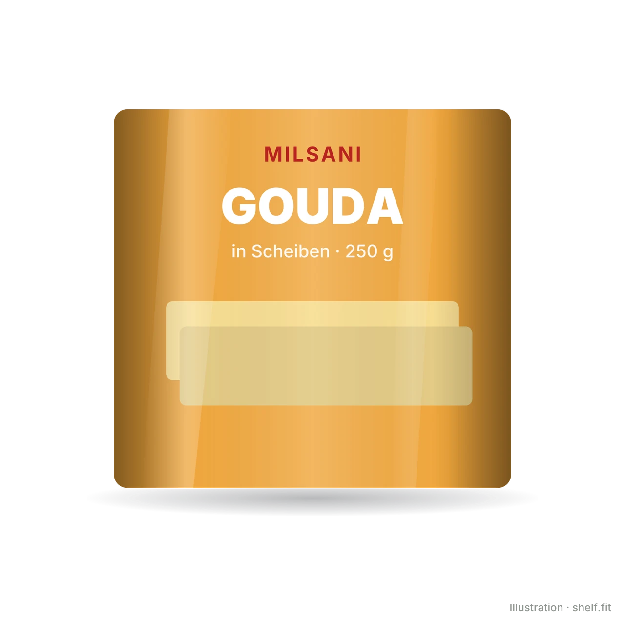 Illustration: Gouda in Scheiben