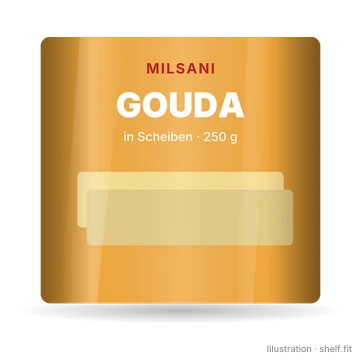 Illustration: Gouda in Scheiben