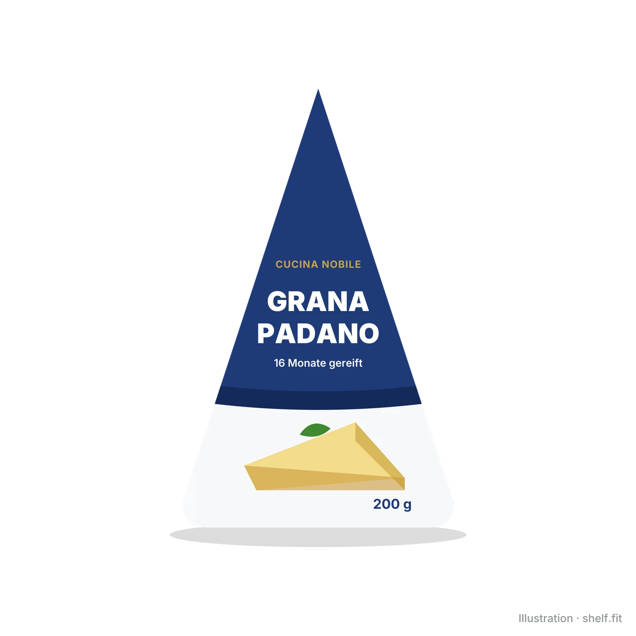 Illustration: Grana Padano g.U., 16 Monate gereift
