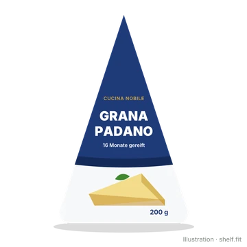 Illustration: Grana Padano g.U., 16 Monate gereift
