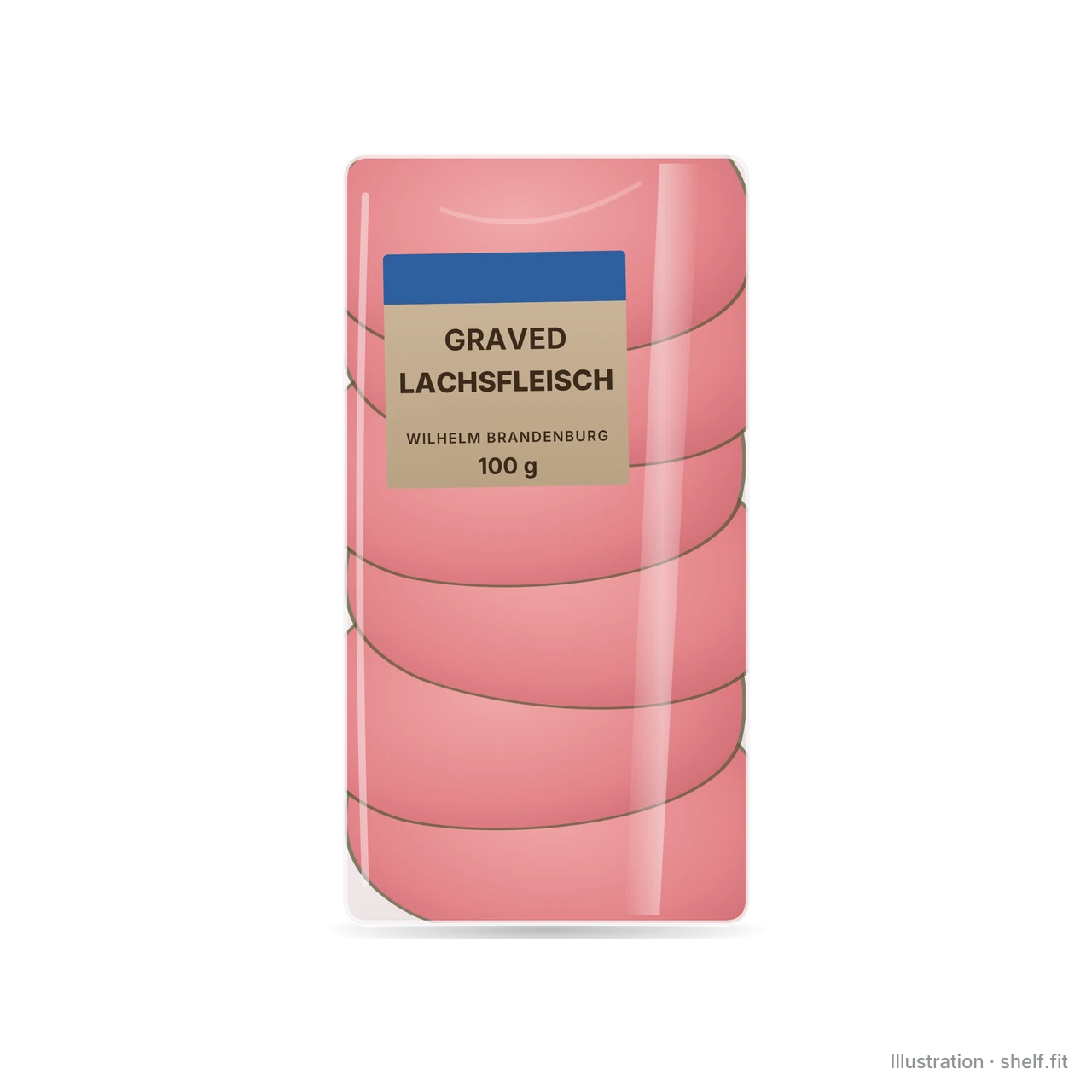 Illustration: Wilhelm Brandenburg Gravlax-Style Cured Pork Loin pack, 100 g