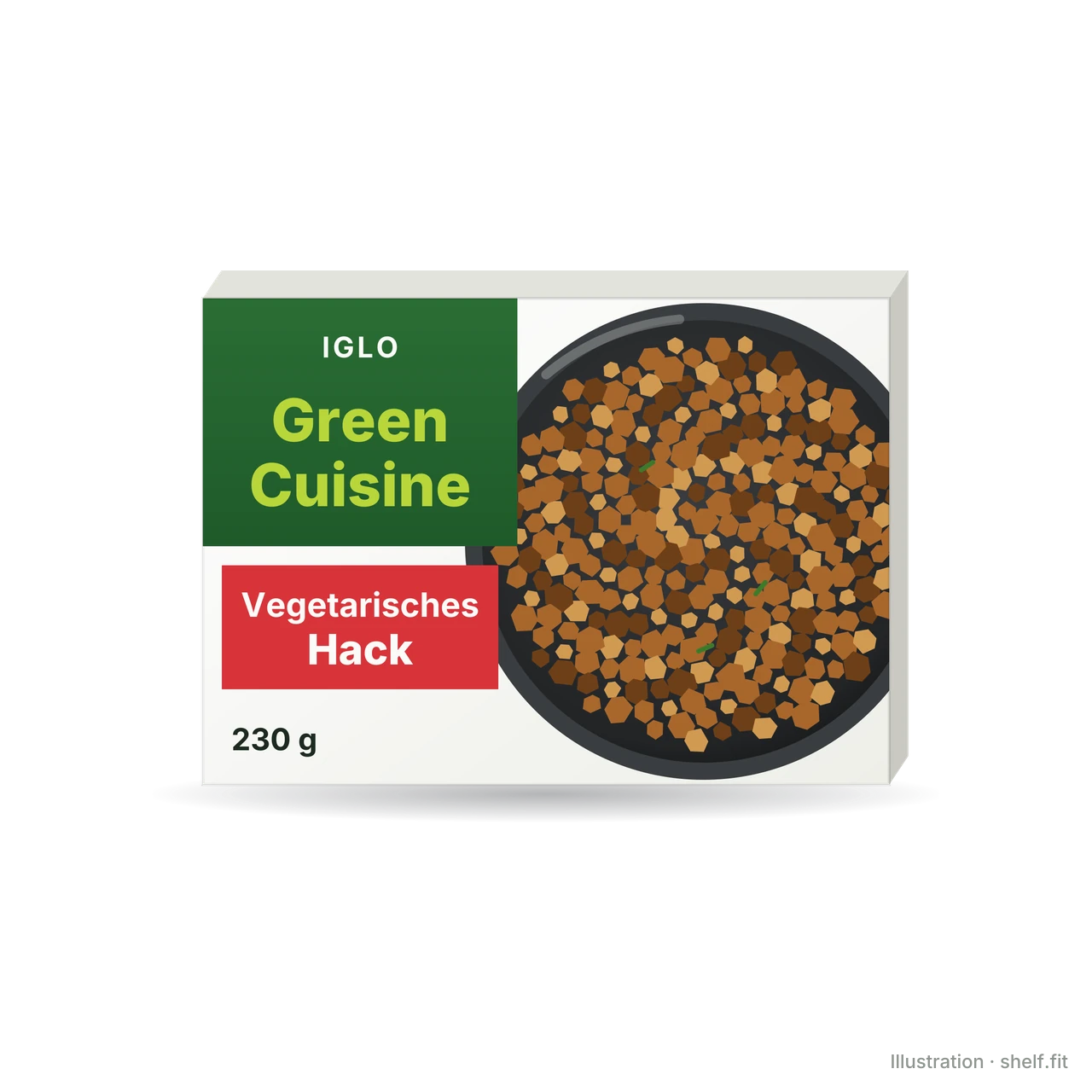 Illustration: iglo Green Cuisine Vegetarisches Hack, 230-g-Packung