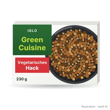 Illustration: iglo Green Cuisine Vegetarisches Hack, 230-g-Packung