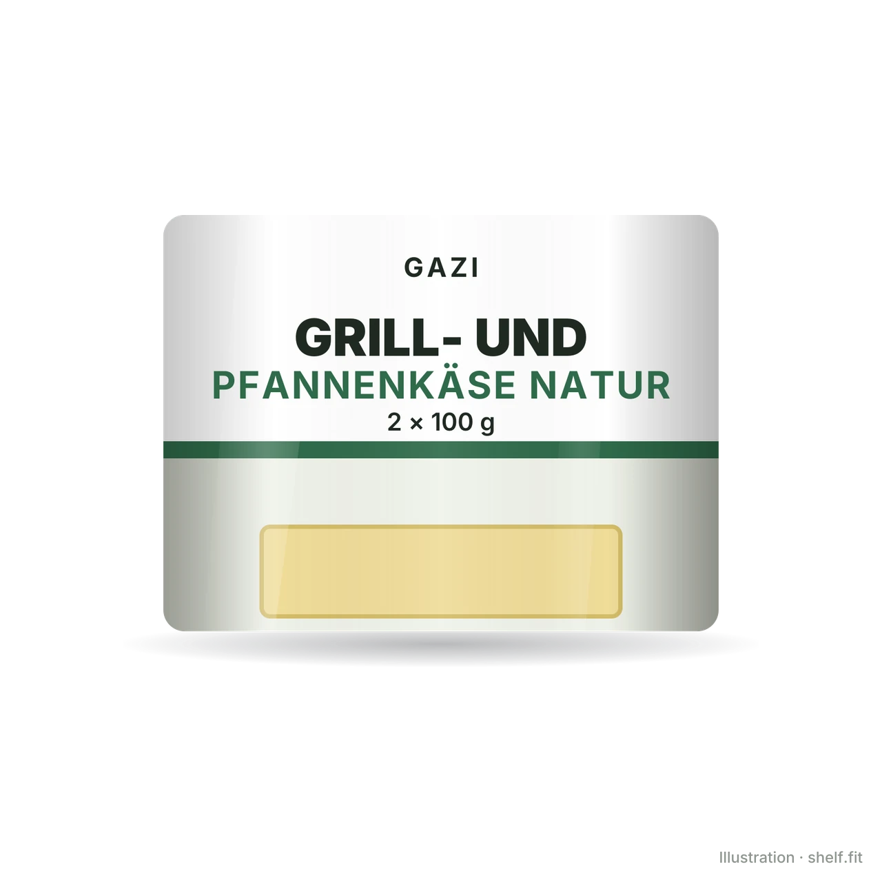 Illustration: Grill- und Pfannenkäse Natur