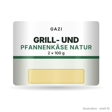Illustration: Grill- und Pfannenkäse Natur