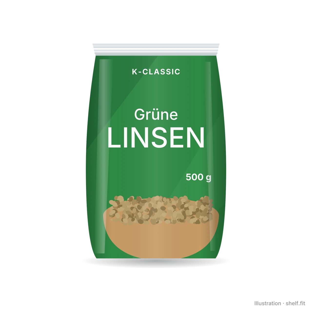Illustration: Grüne Linsen