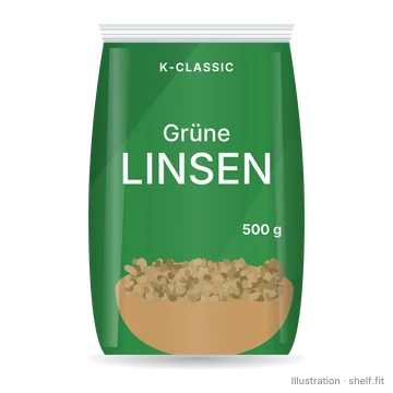 Illustration: Grüne Linsen