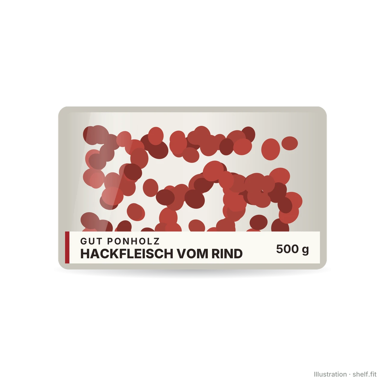 Illustration: Hackfleisch frisch vom Rind