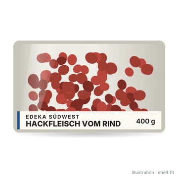 Illustration: Hackfleisch vom Rind