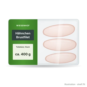 Illustration: Schale Wiesenhof Hähnchen-Brustfilet, ca. 400 g