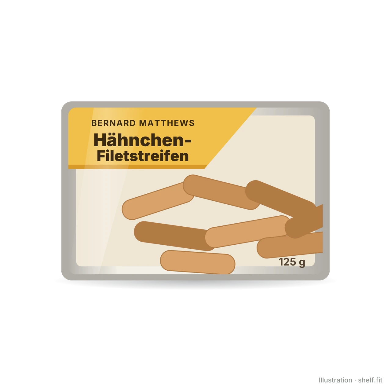 Illustration: Hähnchen-Filetstreifen gebraten