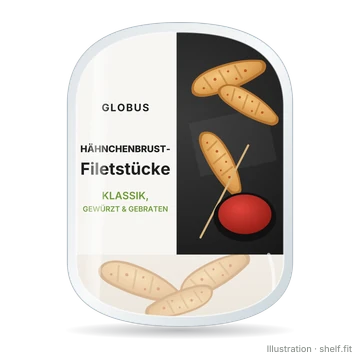 Illustration: Globus Chicken Breast Fillet Pieces pack