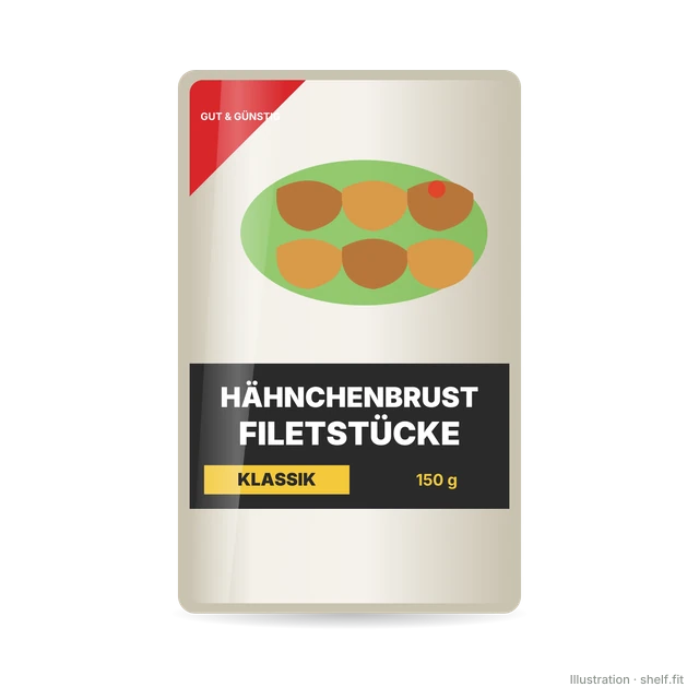 Illustration: Hähnchenbrust Filetstücke Klassik