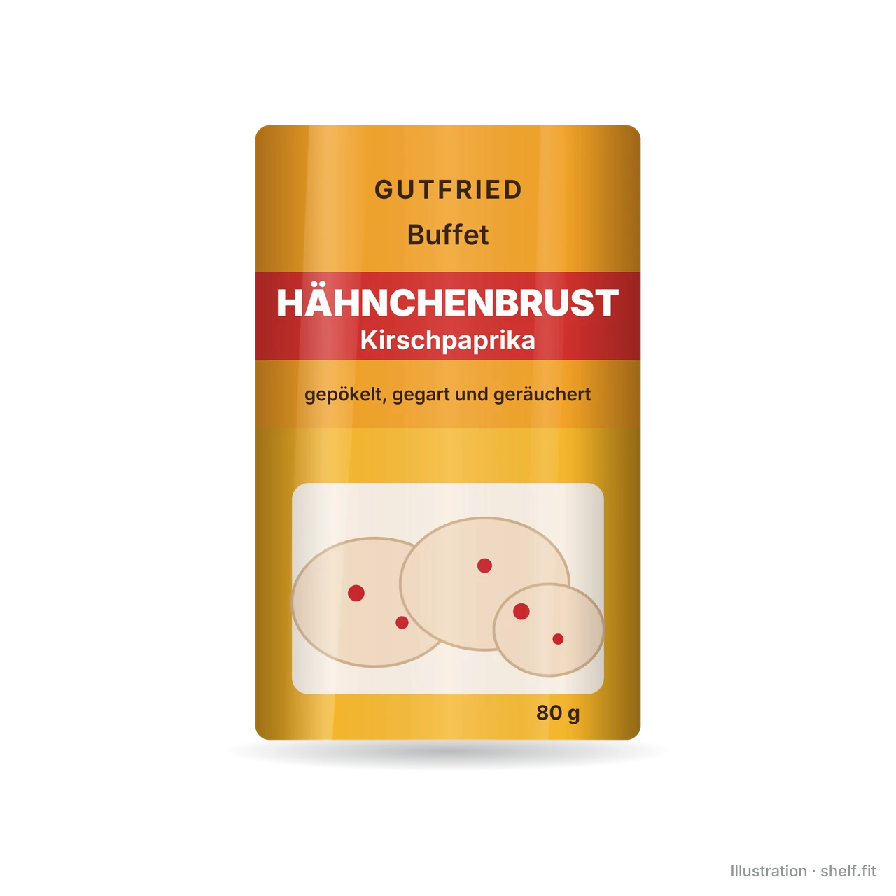 Illustration: Hähnchenbrust Kirschpaprika
