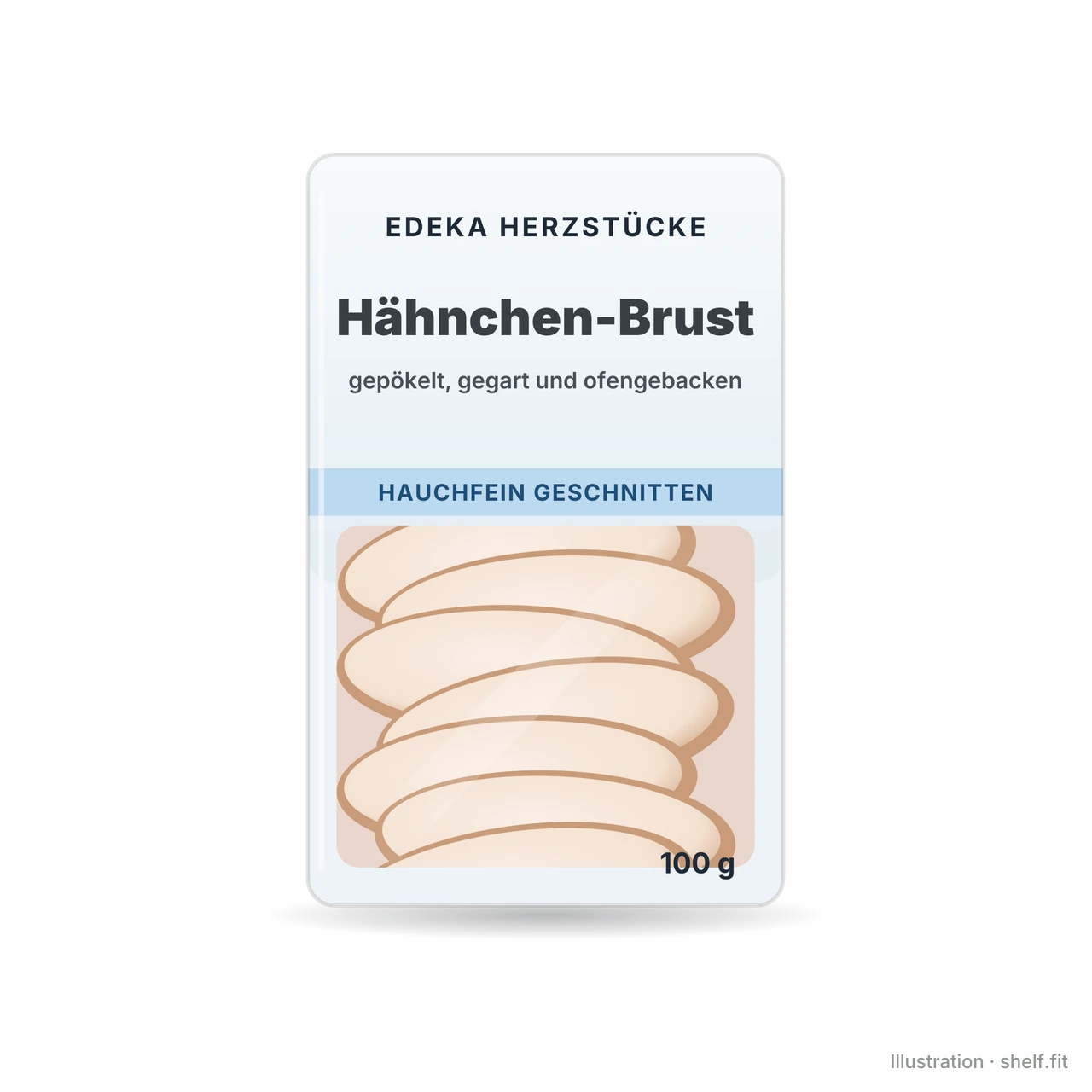 Illustration: Hähnchenbrust ofengebacken, hauchfein