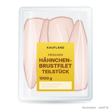 Illustration: Kaufland Chicken Breast Fillet Pieces XXL pack, 1000 g pack
