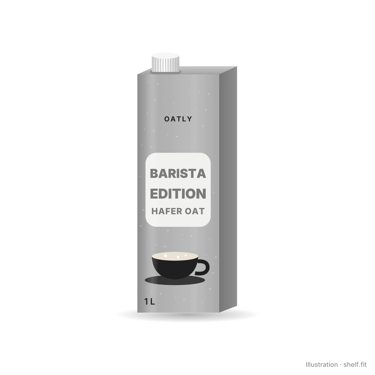 Illustration: Packung Oatly Haferdrink Barista Edition, 1 l