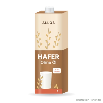 Illustration: Packung ALLOS Haferdrink Ohne Öl, 1 l