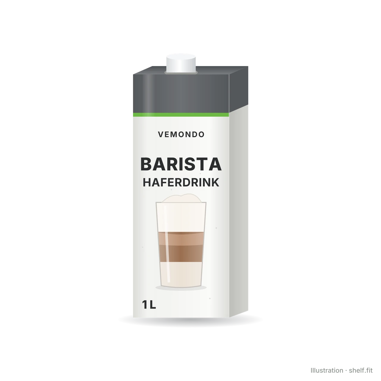 Illustration: Packung Vemondo Barista Haferdrink, 1-l-Packung