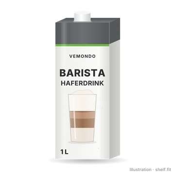 Illustration: Packung Vemondo Barista Haferdrink, 1-l-Packung
