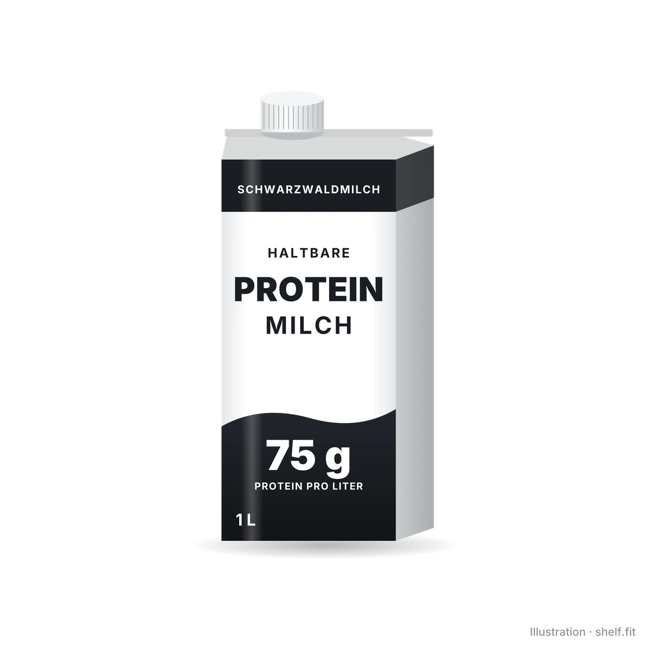 Illustration: Haltbare Protein Milch