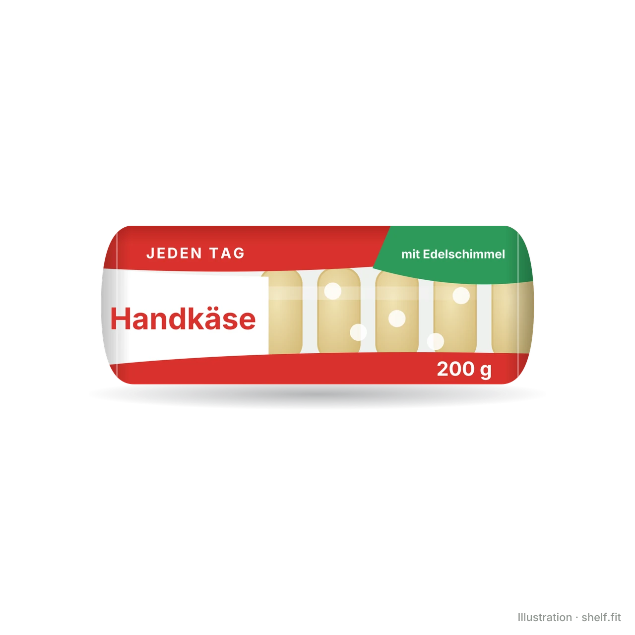 Illustration: Handkäse mit Edelschimmel
