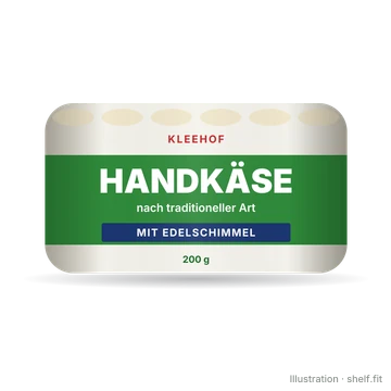 Illustration: Handkäse mit Edelschimmel