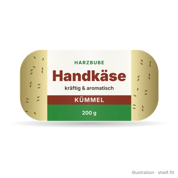 Illustration: Rolle Harzbube Handkäse mit Kümmel, 200 g