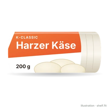 Illustration: Packung K-Classic Harzer Käse, 200 g