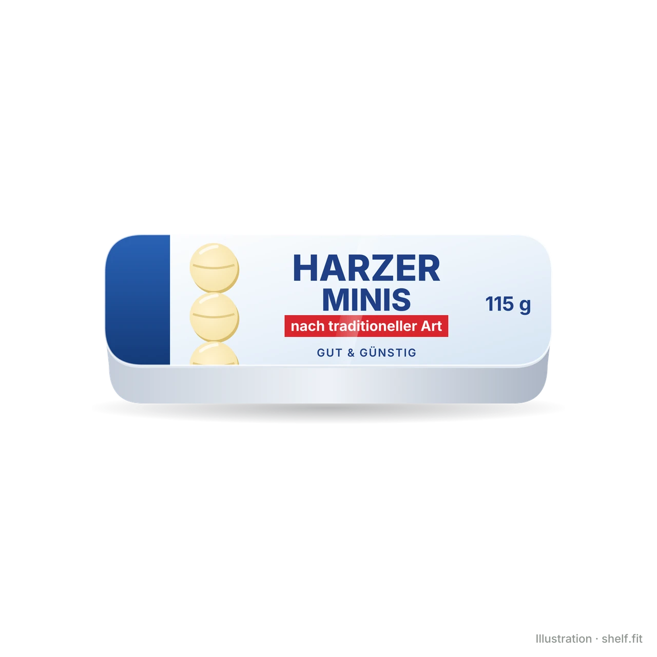 Illustration: Aromabox GUT&GÜNSTIG Harzer Minis nach traditioneller Art, 115 g