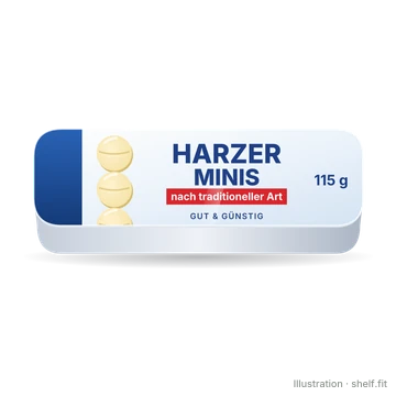 Illustration: Aromabox GUT&GÜNSTIG Harzer Minis nach traditioneller Art, 115 g
