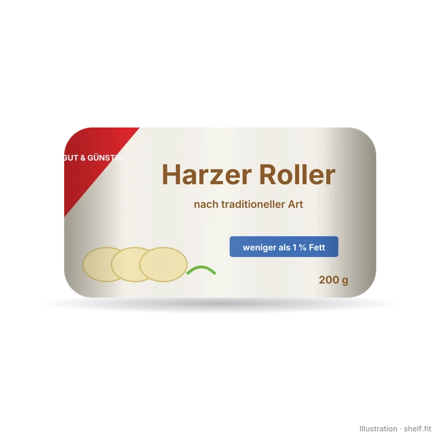 Illustration: Harzer Roller nach traditioneller Art
