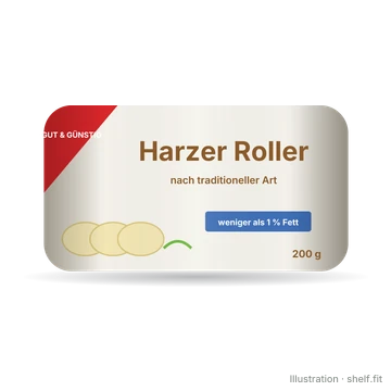 Illustration: Harzer Roller nach traditioneller Art