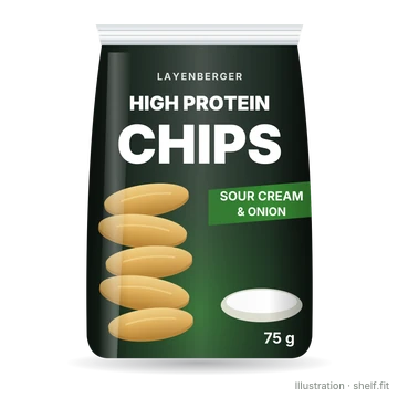 Illustration: Beutel Layenberger LowCarb.one High Protein Chips Sour Cream & Onion, 75 g