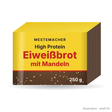 Illustration: High Protein Eiweißbrot mit Mandeln