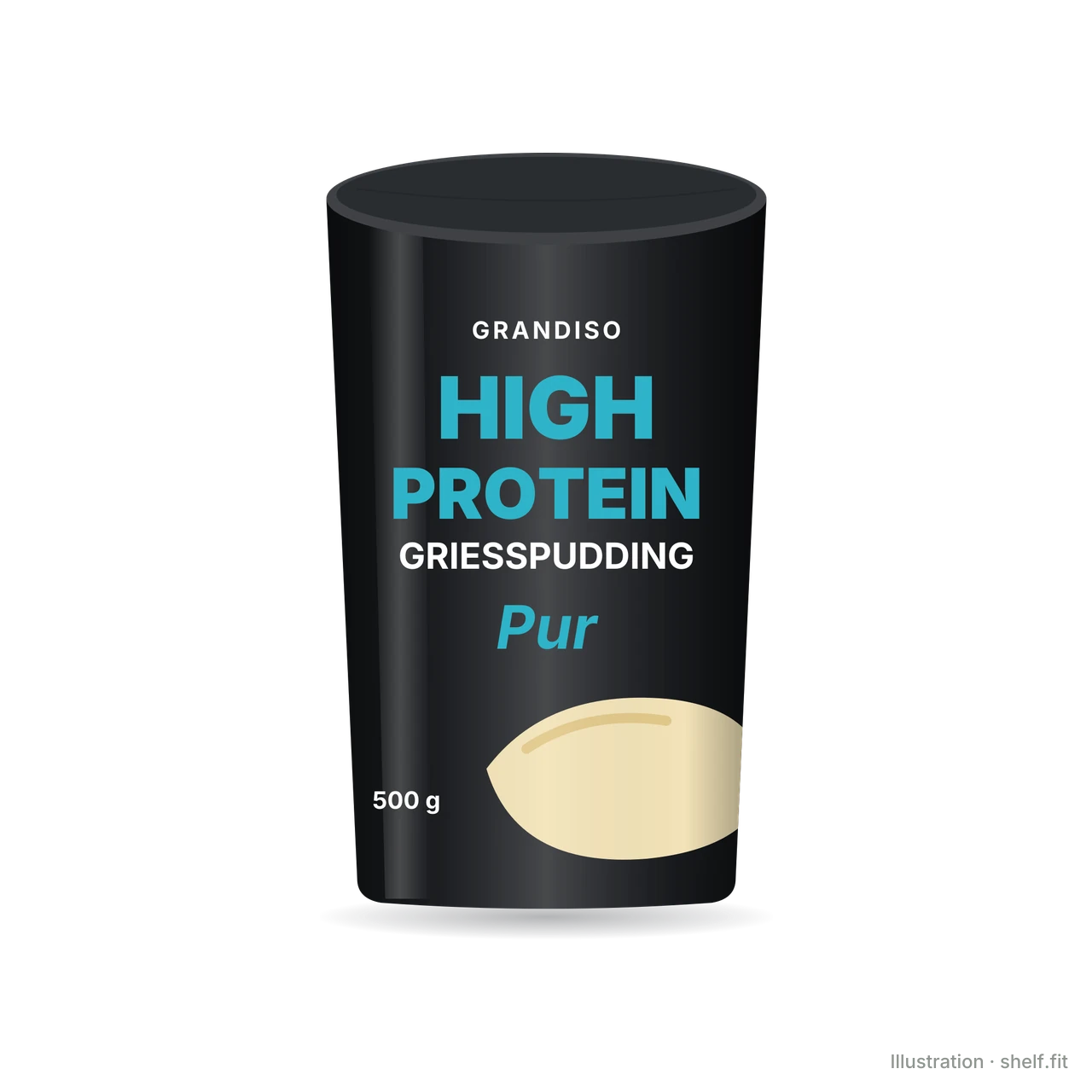 Illustration: Becher Grandiso High Protein Grießpudding Pur, 500 g