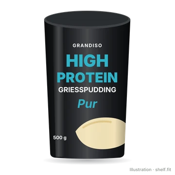 Illustration: Becher Grandiso High Protein Grießpudding Pur, 500 g