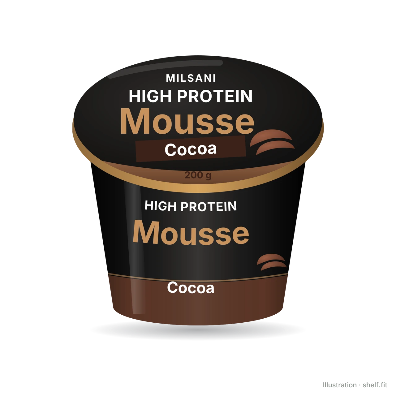 Illustration: High-Protein-Mousse Schoko