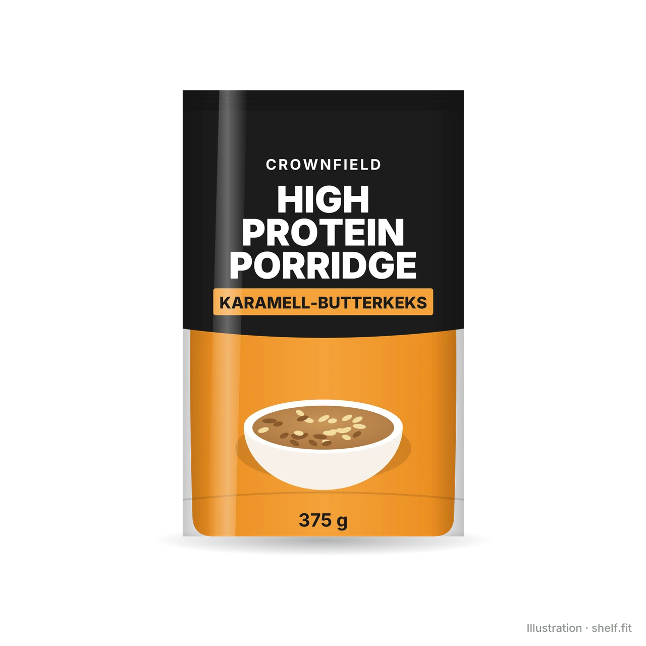 Illustration: High Protein Porridge Karamell-Butterkeks