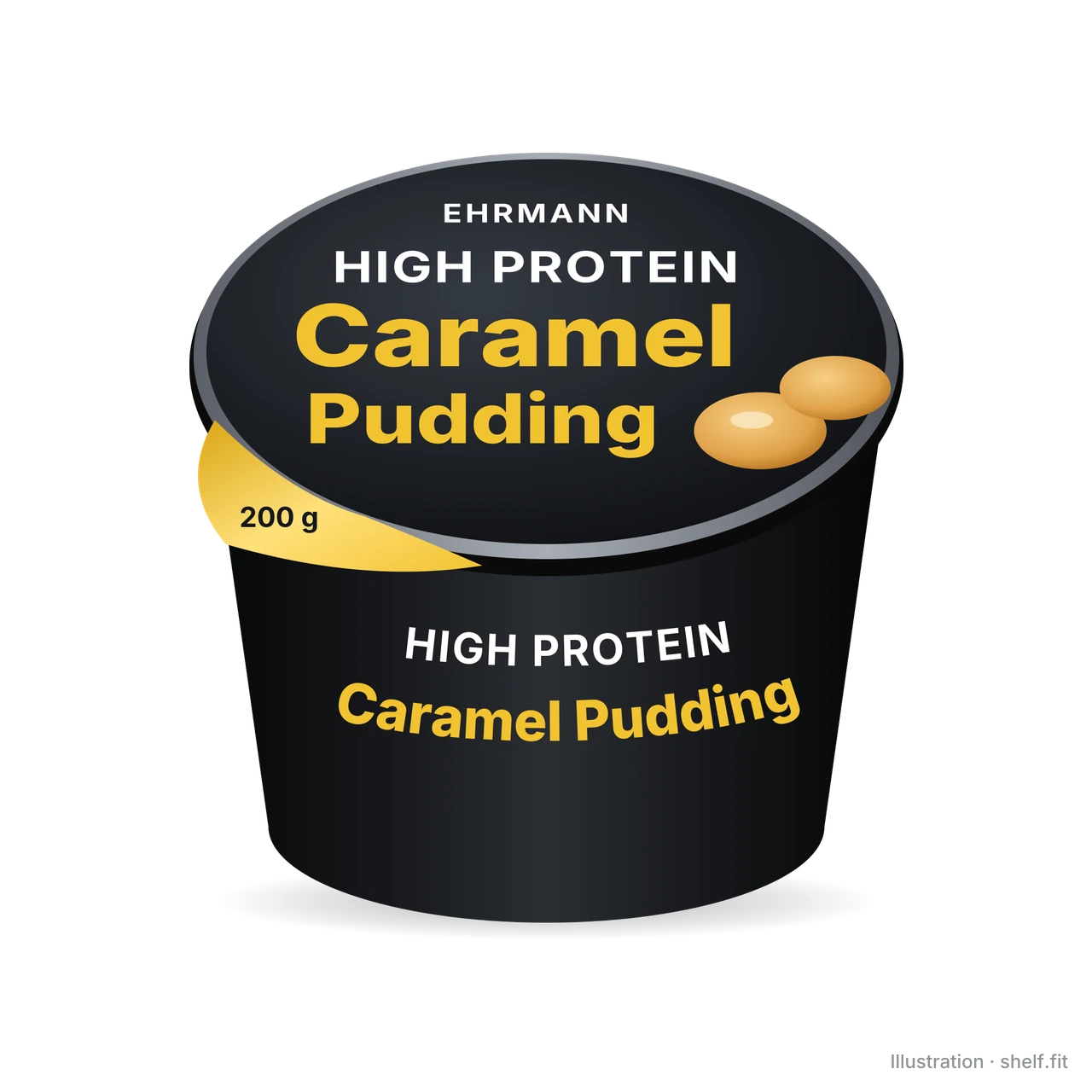 Illustration: High Protein Caramel Style Pudding
